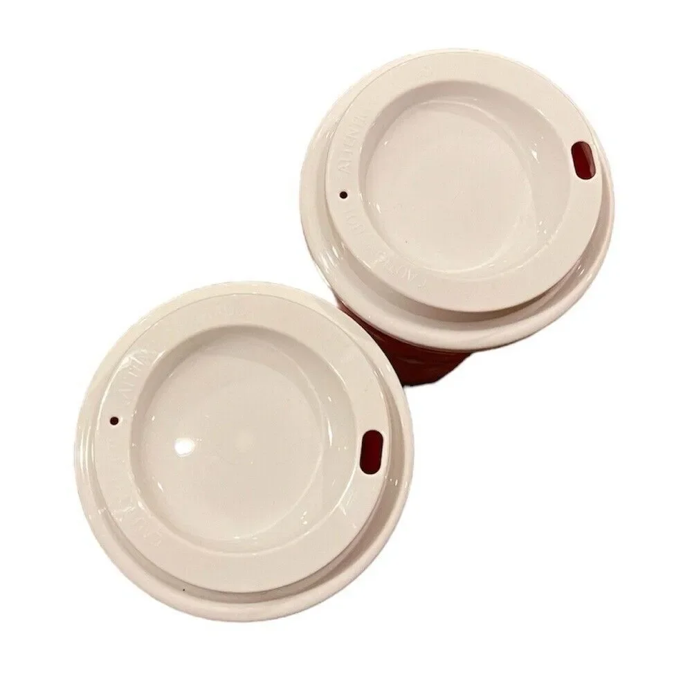 Starbucks Holiday 2023 Reusable Coffee Cups & Lids (Set of 2)
